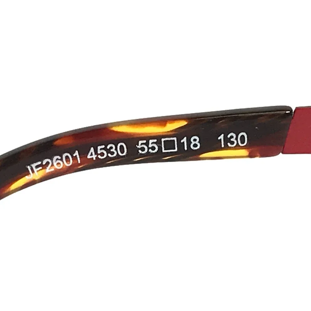 J.F. Rey Eyeglasses Frames JF2601 4530 Khaki Red Olive Green Textured 55-18-130